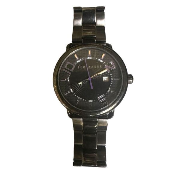 TED BAKER LONDON Watch Time is of the Essence Purple Black Stainless Steel Watch - Picture 10 of 13